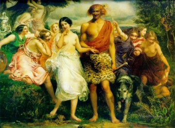  Everett Canvas - Cymon and Iphigenia Pre Raphaelite John Everett Millais